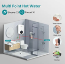 Domestic 220V Single Phase Electric Instant Tankless Hot Water Heaters Include Pump