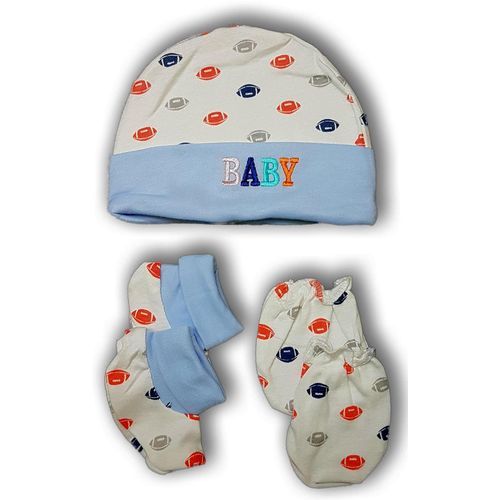 Baby Cap Mittens & Socks - Blue Multiple Designs