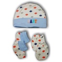 Baby Cap Mittens & Socks - Blue Multiple Designs