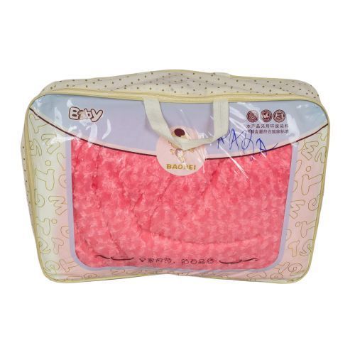 Baby Shawl Receiver Blanket - Pink ,White