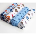 4Pcs/Cotton New Born Baby Receiving Bed Sheets