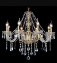 Luxury Hotel Dining Lobby Maria Theresa , Large Chandelier Wedding Foyer Villa Living Room Gold K9 Mini Chandelier