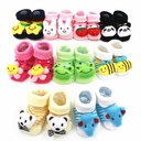 A dozen 12Pcs Animal Cotton Soft Baby Socks - Multi Colour