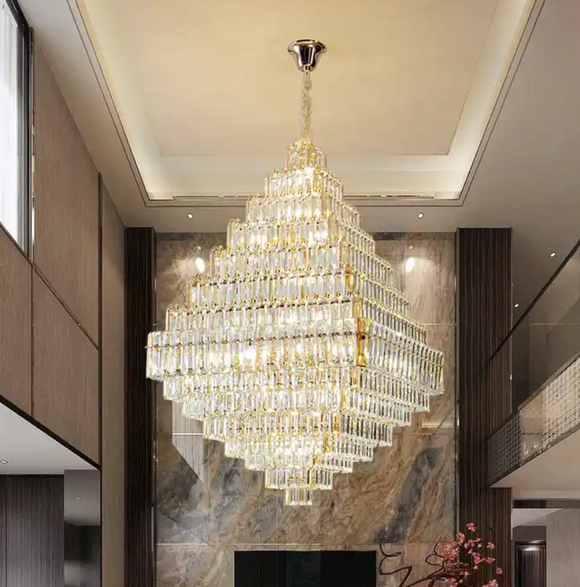 Modern Silver Large Maria Theresa Crystal Chandelier Fabricant For Living Room