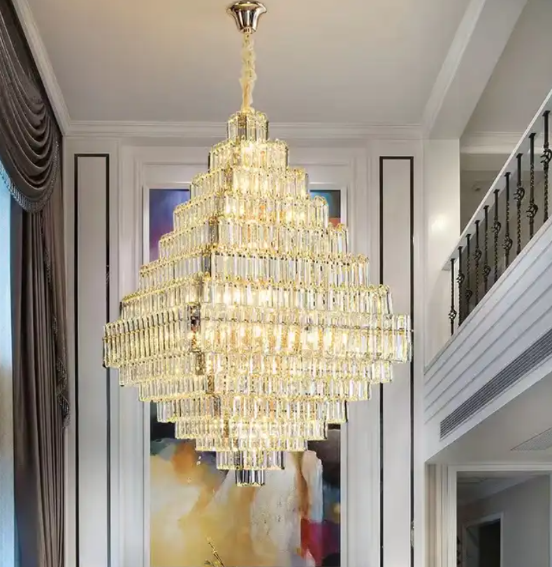 Modern Silver Large Maria Theresa Crystal Chandelier Fabricant For Living Room