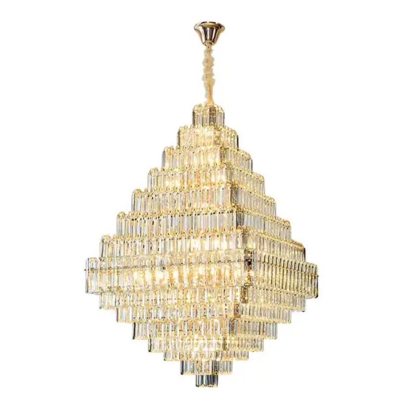 Modern Silver Large Maria Theresa Crystal Chandelier Fabricant For Living Room