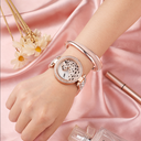 GREALY RL120-B 2psc Women Quartz Watch Diamond Butterfly Fashion Design Women Luxury Watch