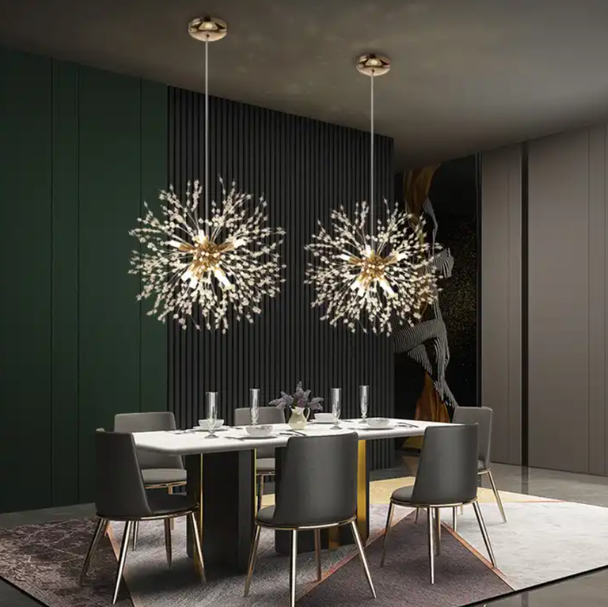 Nordic Pendant Lamp Hanging Lamp Modern Glass Beads Chandelier Light Fixture For Wedding