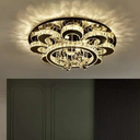 Luxury Modern Design home living room Custom Fancy Golden LED K9 Crystal Chandelier Lamp Round Ceiling Light