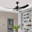 Modern Ceiling fan with lamp Mount kits and remote control Flower Shape LED Ceiling light with Fans