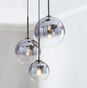 Nordic Modern Hanging hotel living room Gold Glass Ball Lamp LED chandelier pendant light