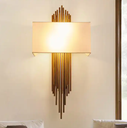 Brass Hotel Gold and Black Wall Sconce Light Hotel Decorative Wall Lamp