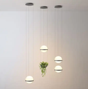 Modern simple design commercial round ball plant pendant light unique bedroom dining room chandelier