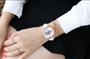 MG.ORKINA MG090 Newest Women Beautiful Rhinestone Leather Strap Mechanical Automatic Classic Dress Watch