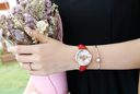 MG.ORKINA MG090 Newest Women Beautiful Rhinestone Leather Strap Mechanical Automatic Classic Dress Watch