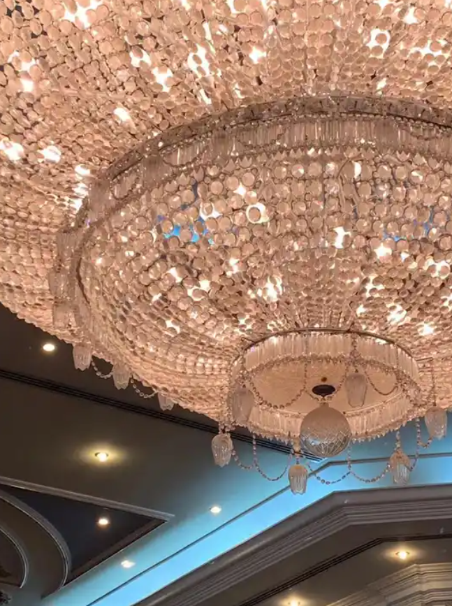 Crystal Chandelier Light Hotel Large Chandelier Led Ceiling Crystal Chandelier Lighting Big Hall Ceiling Lights