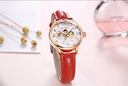 MG.ORKINA MG090 Newest Women Beautiful Rhinestone Leather Strap Mechanical Automatic Classic Dress Watch