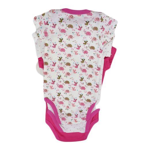 Three Piece Baby Bodysuit - Pink