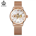 MG.ORKINA MG090 Women Fashion Automatic Movement Watch Stainless Steel Rhinestone Ladies Mechanical Watches