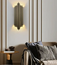 Living Room Bath Side Luxury Gold Black Lights Lamps K9 Crystal Wall sconce