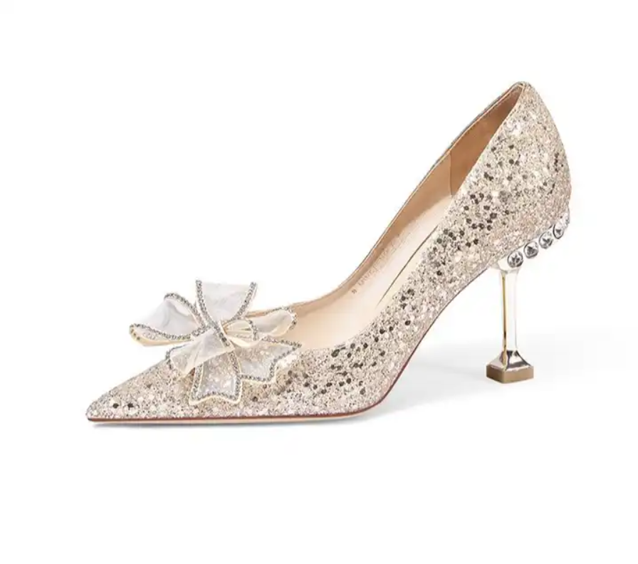 Woman Crystal Bride Wedding Shoes