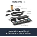 Amazon Fire TV Stick 4K Streaming Device With Alexa Built in, Dolby Vision - Black