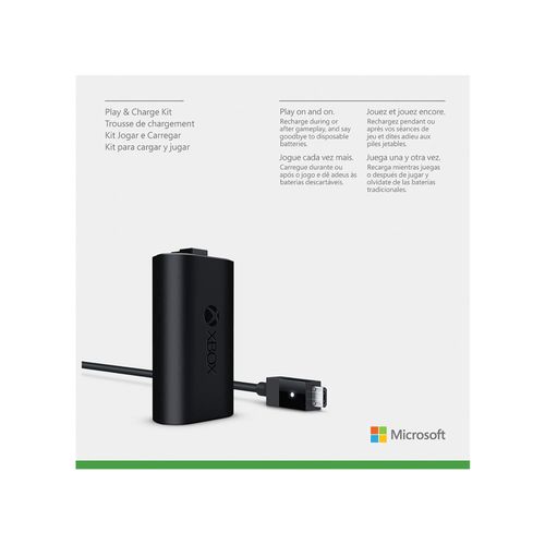 Microsoft Official Xbox One Play and Charge Kit (Xbox One)  - Black