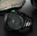 OHSEN AD1608 Luxury Mens LED Digital Quartz Watch 50M Diving Sports Steel Wristwatch reloj hombre