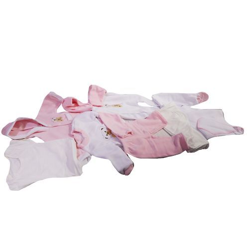 8 Piece Baby Girl Pack - Pink/ White