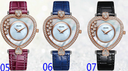 AILANG 8810L Elegant Stone Rose Gold Lady Quartz Watches Analog Wristwatch for Women Heart Dial Women's Watch