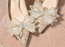 Woman Crystal Bride Wedding Shoes