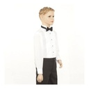 Boys Long Sleeved Shirt And Bow Tie - White