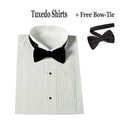 Boys Long Sleeved Shirt And Bow Tie - White