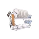 2 Layers Dish Rack - Silver