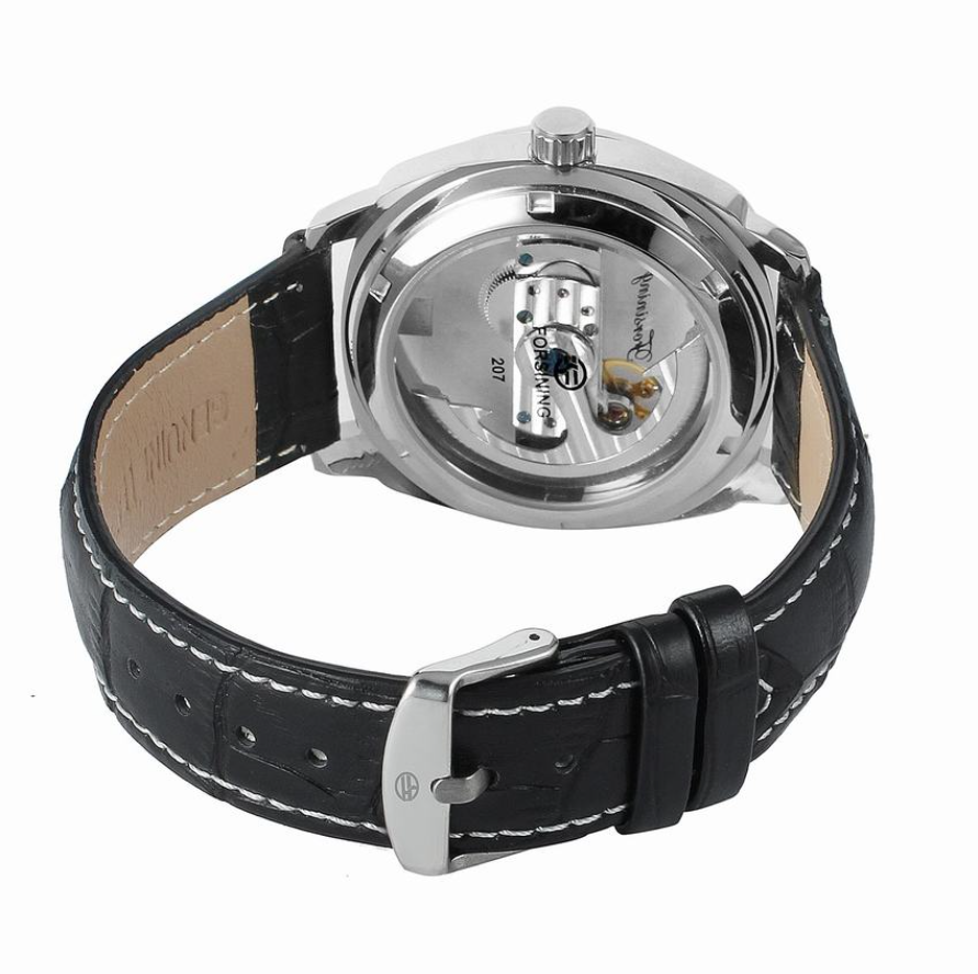 FORSINING 207 Men's Mechanical Automatic Movement Analog Wristwatch Band Leather