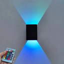 Art design Indoor RGB 3W LED Wall Light Effect Wall Lamp with Remote Controller Home Wall Mounted LED Light