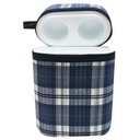 Checked Bottle Warmer with 2 bottles - Blue, white