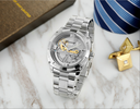 FORSINING 207 Men Automatic Mechanical Casual High Quality Watch Band Stainless Steel