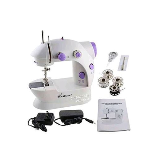 Small Multifunction Electric portable Sewing Machine - White