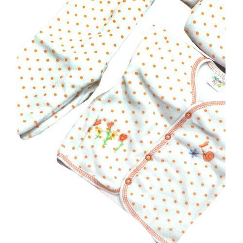 Baby Boy Girl Warm Clothing Overall Sweater Set - White,Orange