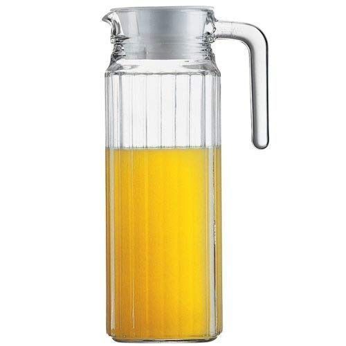 Glass Jug With Unique Design 1.2 Liters-Transparent