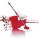 360 Spin Magic Mop with Bucket - Red