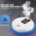 Smart Mute Automatic Brush Mopper Humidifier Robot,White.