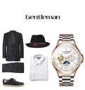 GUANQIN GJ16131 Men Automatic Mechanical Stainless Steel Strap Wrist Watches