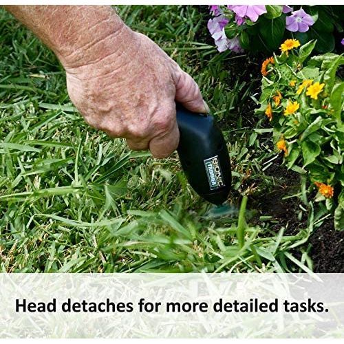 Grass Trimmer, Cordless Rechargeable Weed Cutter with Detachable Head- Black