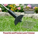 Grass Trimmer, Cordless Rechargeable Weed Cutter with Detachable Head- Black