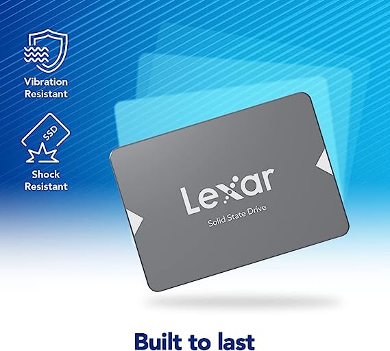 Lexar NS100 512GB 2.5” SATA III Internal SSD, Solid State Drive, Up to 550MB/s Read