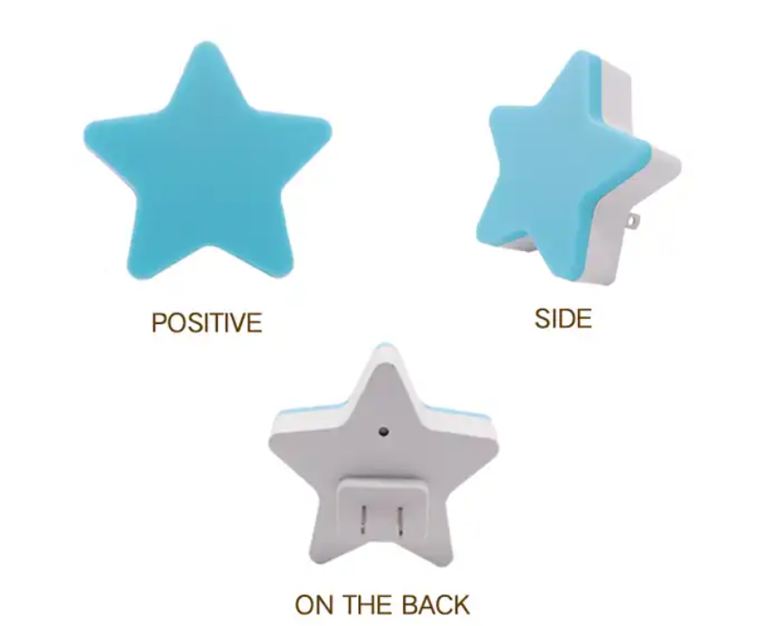 3W Led Night Light Small Star Shaped LED Light For Bedroom