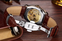 AILANG 5810 Tonneau High Quality Watches Date Automatic Mechanical Wristwatch Leather Watch For Male