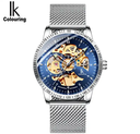 IK COLOURING 98226G Skeleton Luxury Automatic Mechanical Watch Watches Stainless Steel Custom Wristwatch